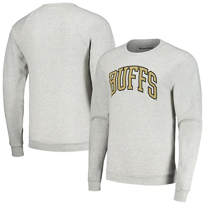 Sweat-shirt raglan Homefield gris chiné pour hommes des Colorado Buffaloes