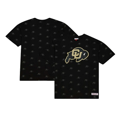 T-shirt noir à imprimé intégral des Buffaloes du Colorado Mitchell & Ness pour hommes