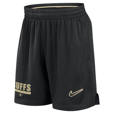 Short Nike noir Colorado Buffaloes 2024 Sideline en maille pour homme