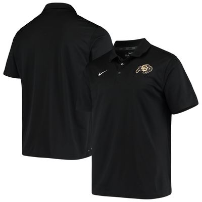 Men's Nike Black Colorado Buffaloes Primary Logo Varsity Performance Polo