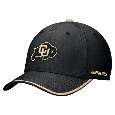 Men's Nike Black Colorado Buffaloes Rise Performance Flex Hat