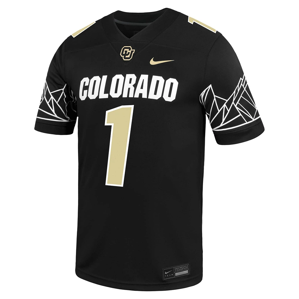 Maillot de jeu Nike Colorado Buffaloes Untouchable pour homme, noir