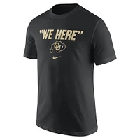 Men's Nike Black Colorado Buffaloes We Here T-Shirt