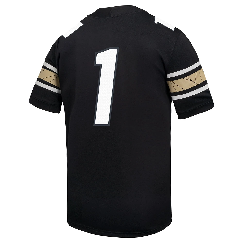 Men's Nike #1 Black Colorado Buffaloes Throwback Game Jersey