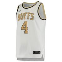 Men's Nike #4 White Colorado Buffaloes Replica Basketball Jersey