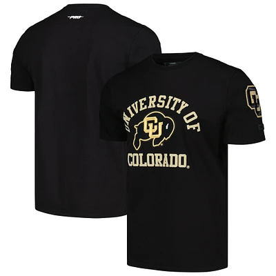 Men's Pro Standard Black Colorado Buffaloes Classic Stacked Logo T-Shirt