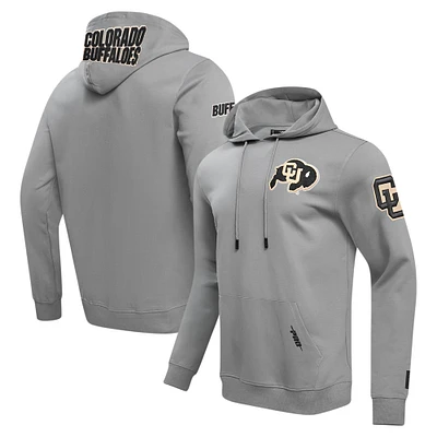 Sweat à capuche classique Pro Standard pour hommes, gris, Colorado Buffaloes