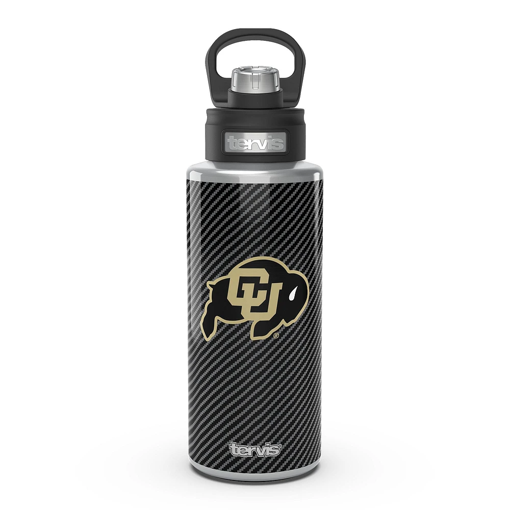 Tervis Colorado Buffaloes 32oz. Carbon Fiber Wide Mouth Water Bottle