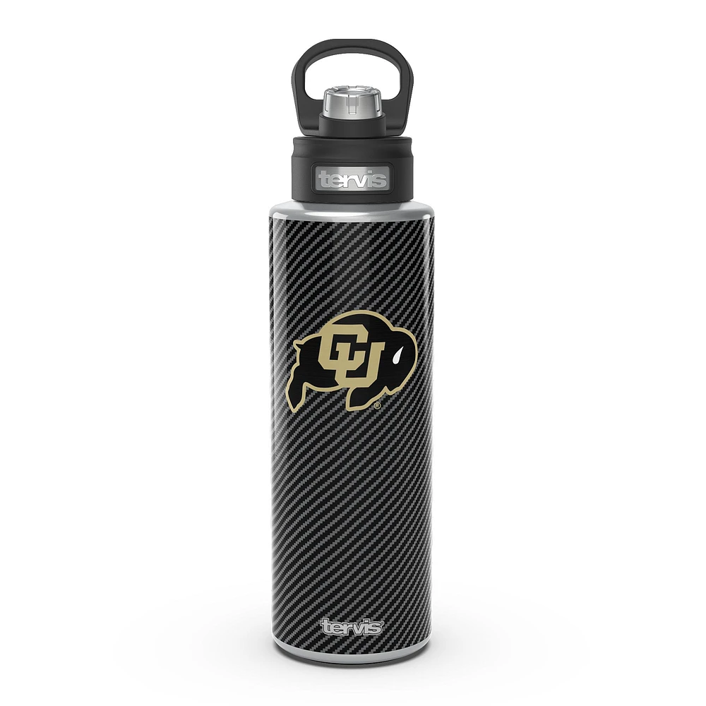 Tervis Colorado Buffaloes 40oz. Carbon Fiber Wide Mouth Water Bottle