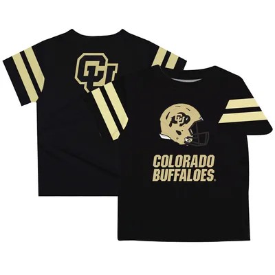 Colorado Buffaloes Toddler Team Logo Stripes T-Shirt - Black