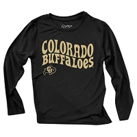 Toddler Wes & Willy  Colorado Buffaloes Long Sleeve Top and Striped Tri-Blend Leggings Set