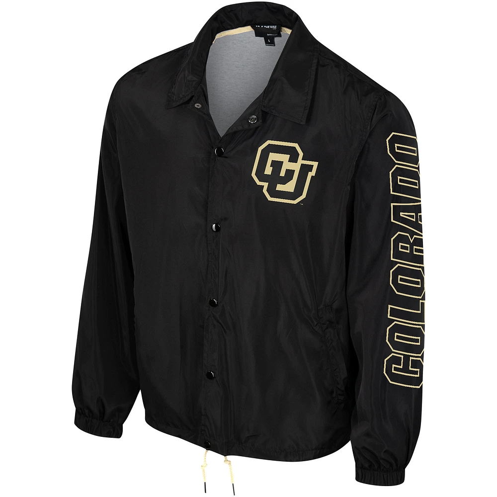 Unisex The Wild Collective Black Colorado Buffaloes Coaches Full-Snap Jacket