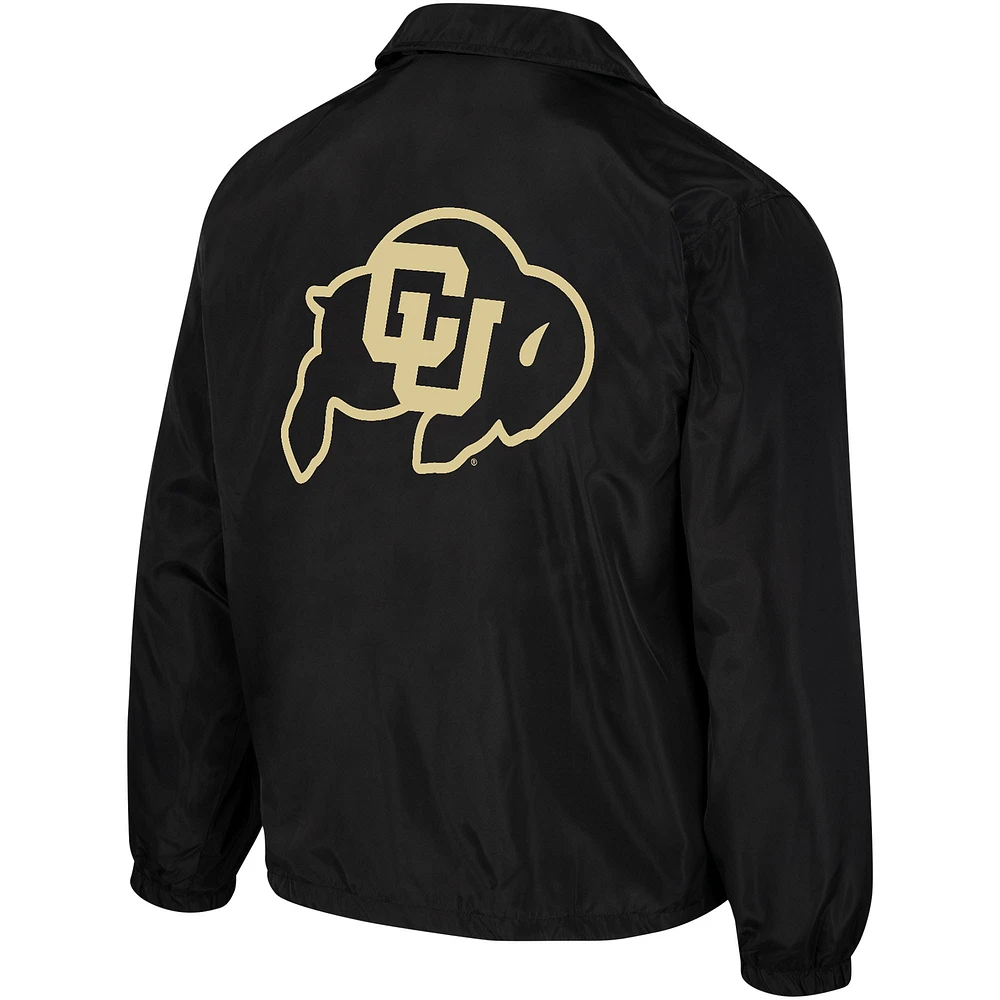 Unisex The Wild Collective Black Colorado Buffaloes Coaches Full-Snap Jacket