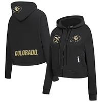 Veste à capuche entièrement zippée sequins Game Day Pro Standard noire des Colorado Buffaloes pour femme
