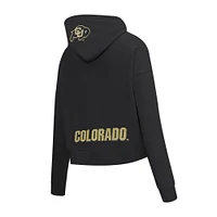 Veste à capuche entièrement zippée sequins Game Day Pro Standard noire des Colorado Buffaloes pour femme