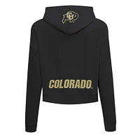Veste à capuche entièrement zippée sequins Game Day Pro Standard noire des Colorado Buffaloes pour femme
