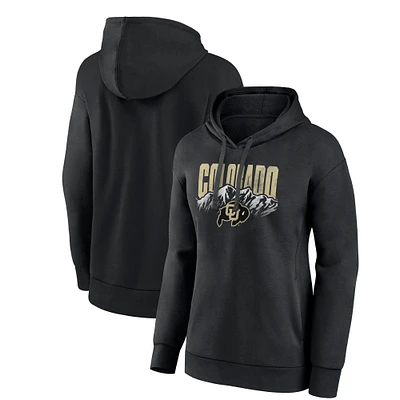 Women's Fanatics Black Colorado Buffaloes Rocky Mountain Buffs Pullover Hoodie