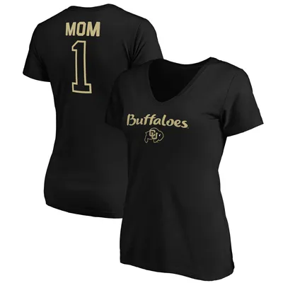 Colorado Buffaloes Fanatics Branded Women's #1 Mom V-Neck T-Shirt - Black