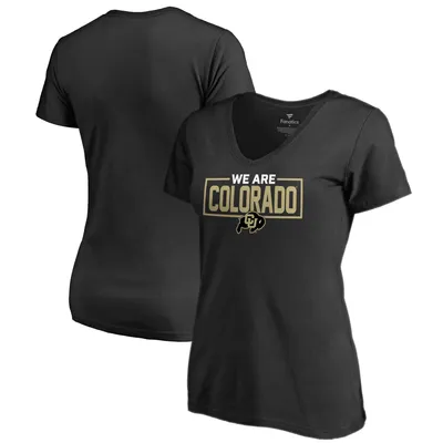 Colorado Buffaloes Fanatics Branded Women's We Are Icon V-Neck T-Shirt - Black