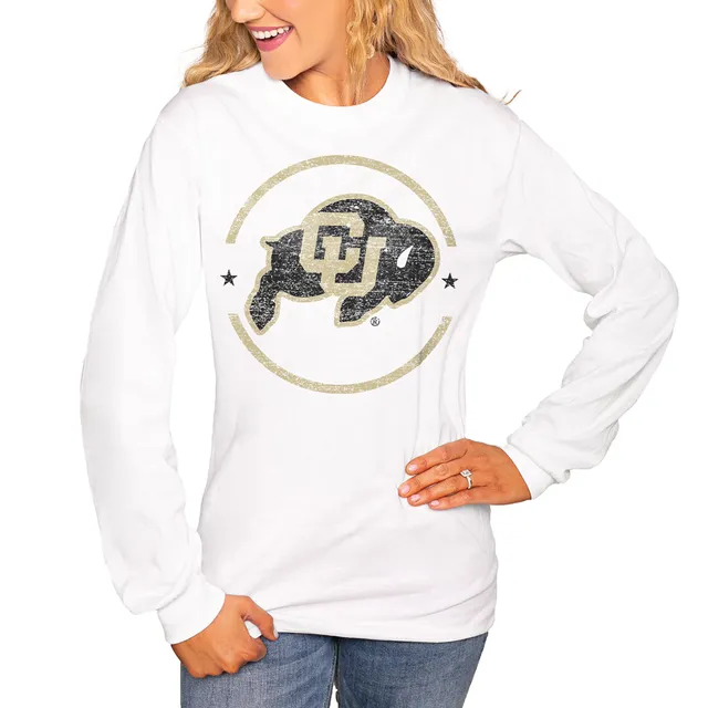 Women's White Colorado State Rams It's A Win Vintage Vibe Long