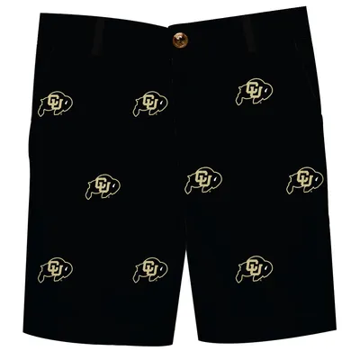 Colorado Buffaloes Youth Team Logo Structured Shorts - Black