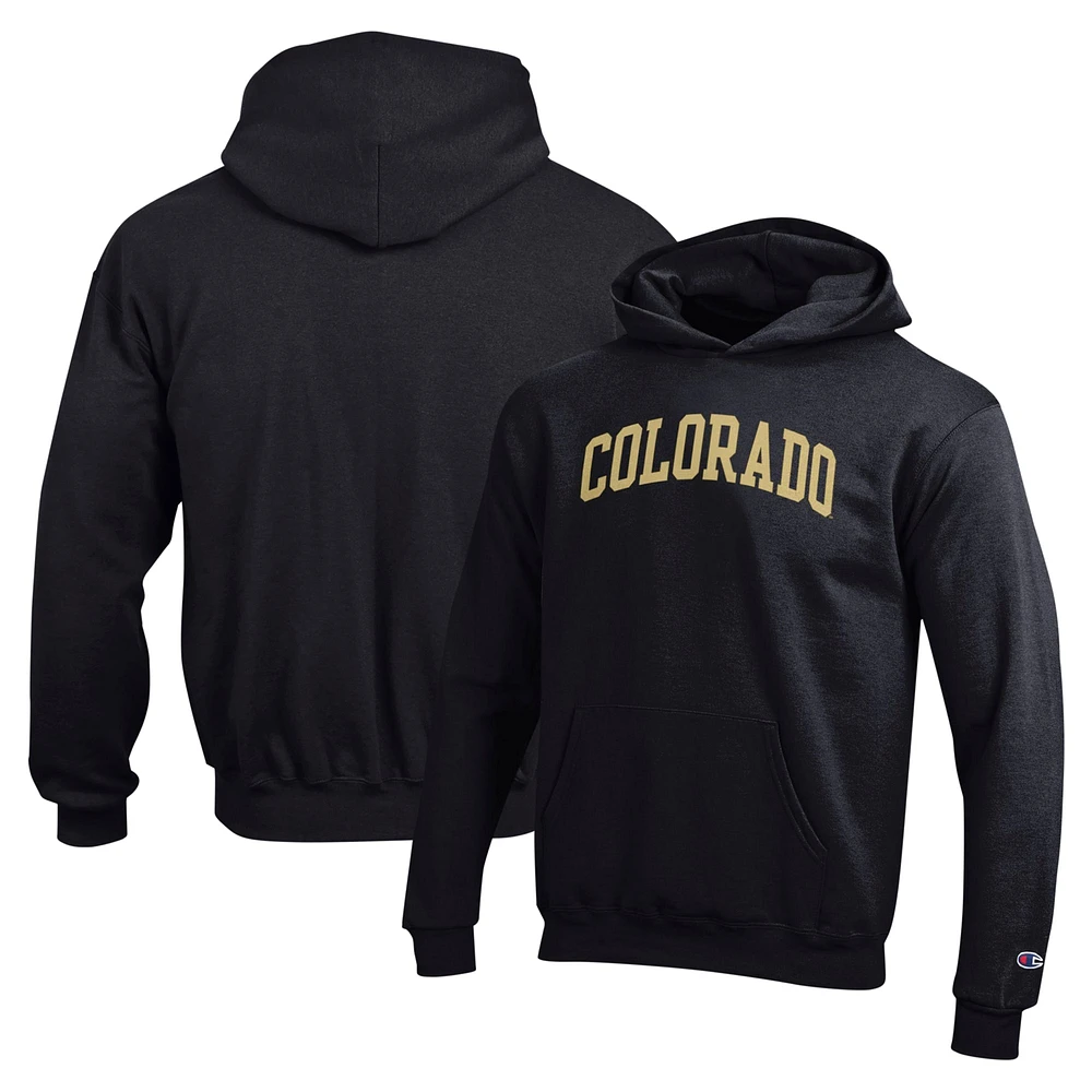 Sweat à capuche Basic Arch noir des Colorado Buffaloes, champion jeunes