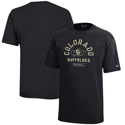 Youth Champion Black Colorado Buffaloes Football Jersey T-Shirt