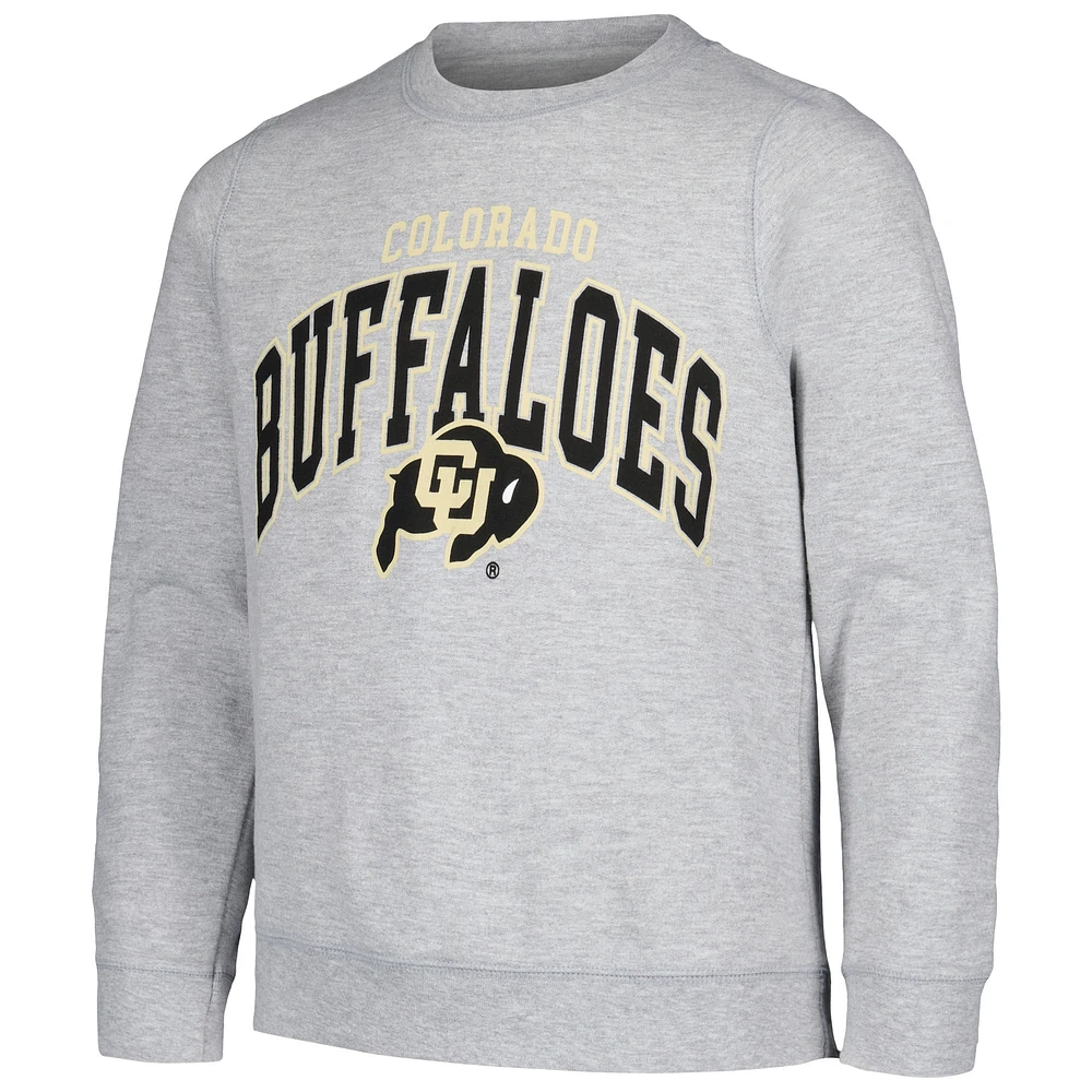 Youth Garb Gray Colorado Buffaloes Cruz Pullover Sweatshirt