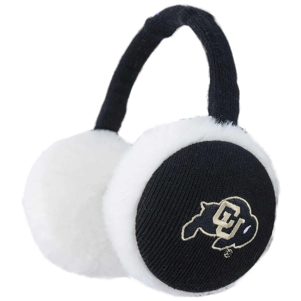 ZooZatz  Black Colorado Buffaloes Fashion Knit Earmuffs