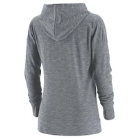 Women's Heather Gray Colorado Mammoth Primary Logo Full-Zip Hoodie