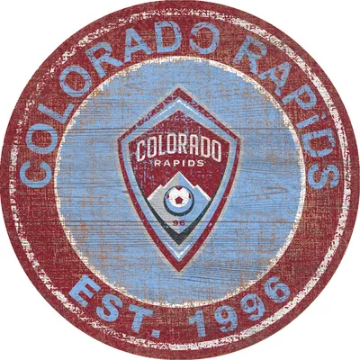 Colorado Rapids 24" x 24" Heritage Logo Round Sign