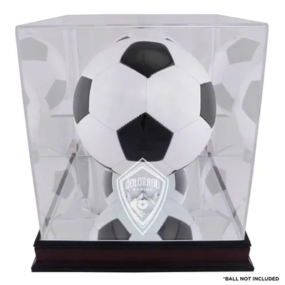 Colorado Rapids Fanatics Authentic Mahogany Team Logo Soccer Ball Display Case