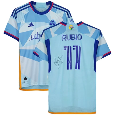 Diego Rubio Colorado Rapids Autographed Match-Used #11 Blue Jersey from the 2023 MLS Season