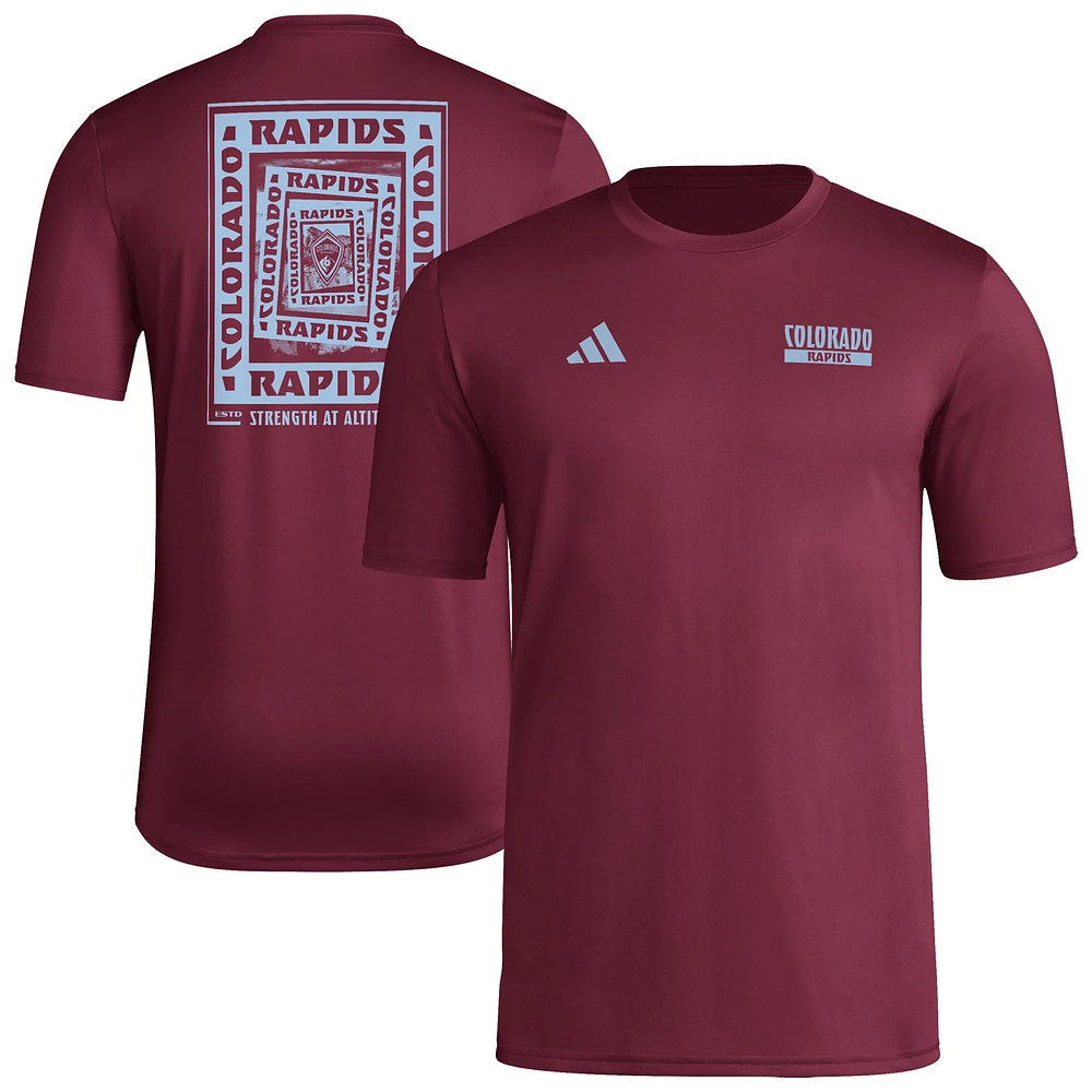 Men's adidas Burgundy Colorado Rapids Local Wrap T-Shirt