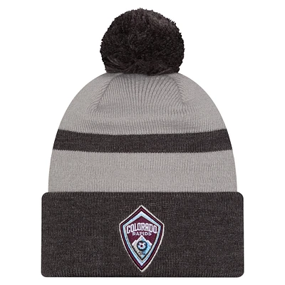 Men's New Era  Black Colorado Rapids 2025 Kickoff Cuffed Knit Hat with Pom