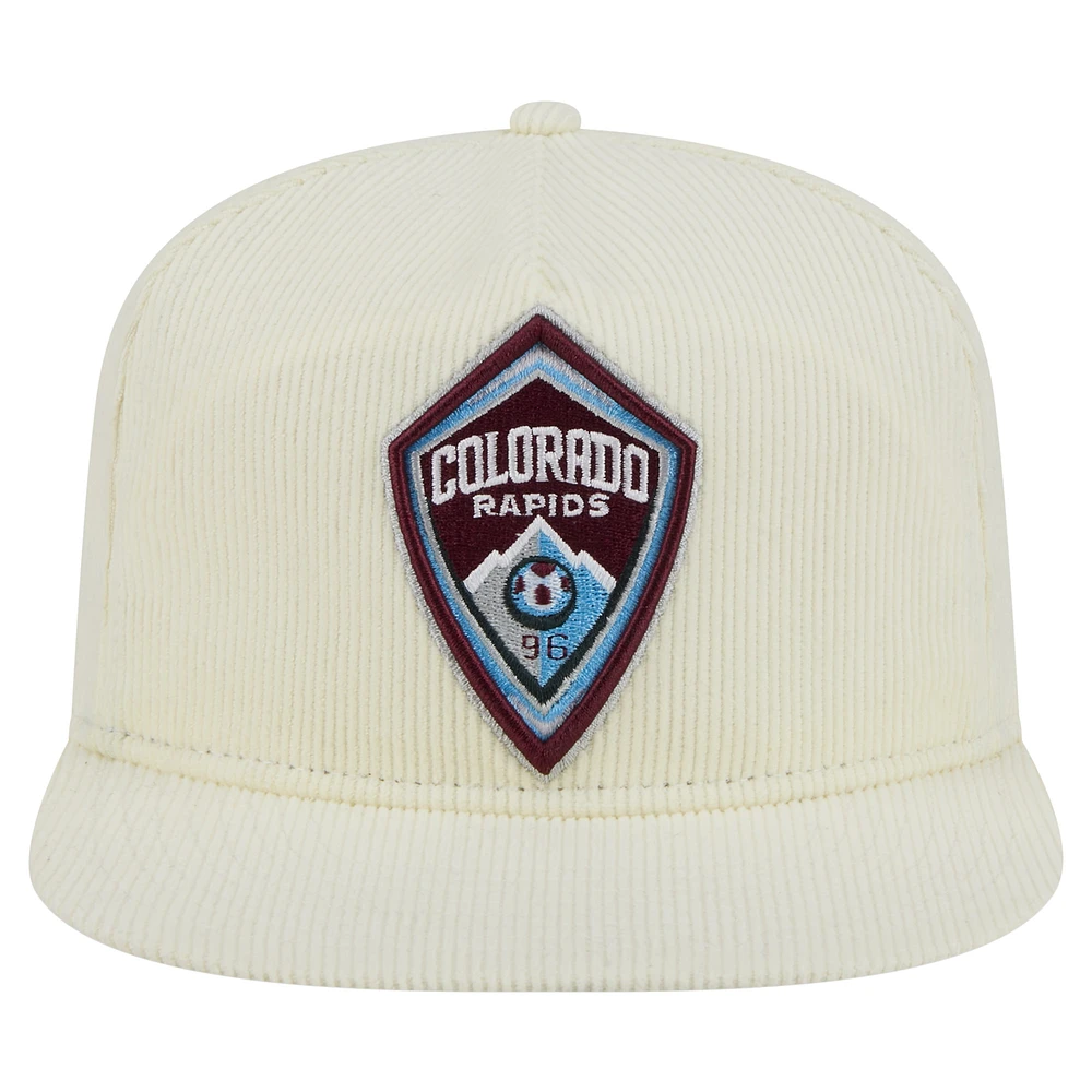 Men's New Era  Cream Colorado Rapids 2025 Kickoff Snapback Golfer Hat