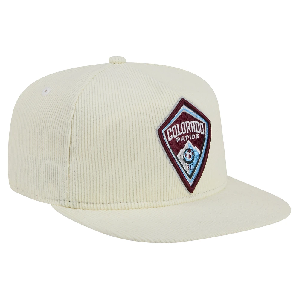 Men's New Era  Cream Colorado Rapids 2025 Kickoff Snapback Golfer Hat