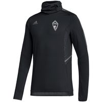 Men's adidas Black Colorado Rapids COLD.RDY Raglan Warmup Pullover Jacket