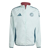 Men's adidas Burgundy/Sky Blue Colorado Rapids 2025 Anthem Reversible Full-Zip Jacket