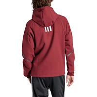 Men's adidas Burgundy Colorado Rapids 2024 Anthem Travel Raglan Sleeve Full-Zip Jacket