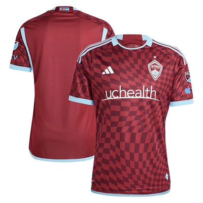 Men's adidas  Burgundy Colorado Rapids 2024 One Flag Kit Authentic Jersey