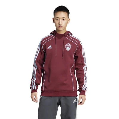 Men's adidas Burgundy Colorado Rapids 2025 Travel Pullover Hoodie