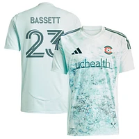Maillot réplique de joueur adidas Cole Bassett pour homme Colorado Rapids 2025 Headwaters Green