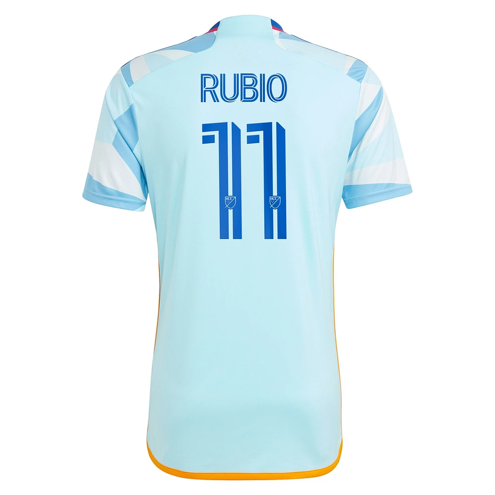 Men's adidas Diego Rubio Light Blue Colorado Rapids 2023 New Day Kit Replica Jersey