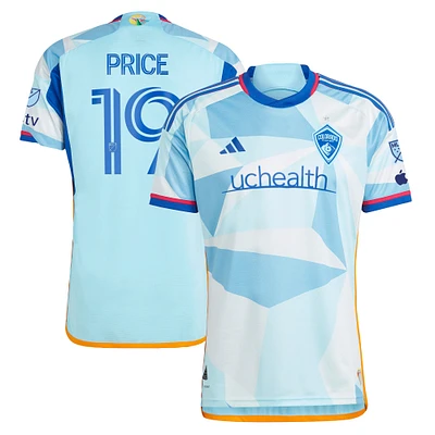 Men's adidas Jack Price Light Blue Colorado Rapids 2023 New Day Kit Authentic Jersey