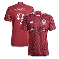 Men's adidas Rafael Navarro Burgundy Colorado Rapids 2024 One Flag Kit Replica Player Jersey