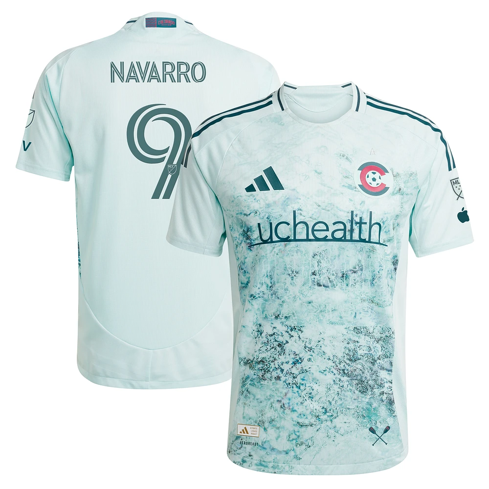 Men's adidas Rafael Navarro Green Colorado Rapids 2025 Headwaters Authentic Player Jersey