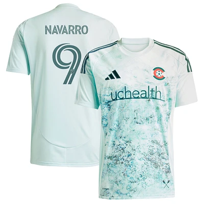 Maillot réplique de joueur adidas Rafael Navarro vert Colorado Rapids 2025 Headwaters pour homme