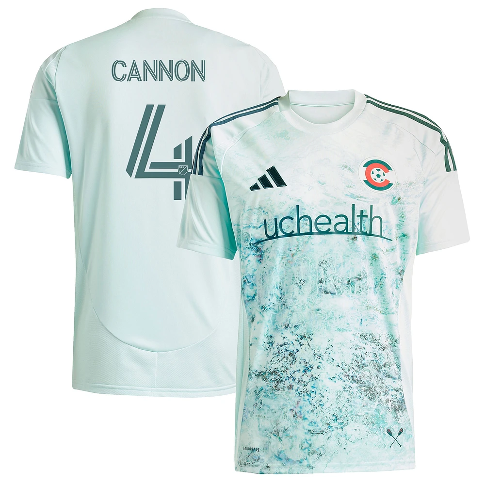 Men's adidas Reggie Cannon Green Colorado Rapids 2025 Headwaters Replica Player Jersey
