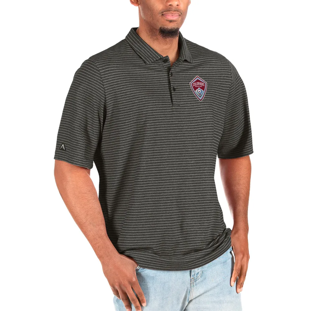 Boston Red Sox Antigua Esteem Polo - Heathered Black/Red